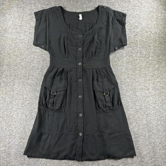 Maeve Black Button-Down Dress - Picture 1 of 6